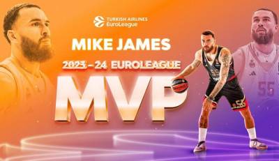 MVP της χρονιάς στην Ευρωλίγκα ο Μάικ Τζέιμς