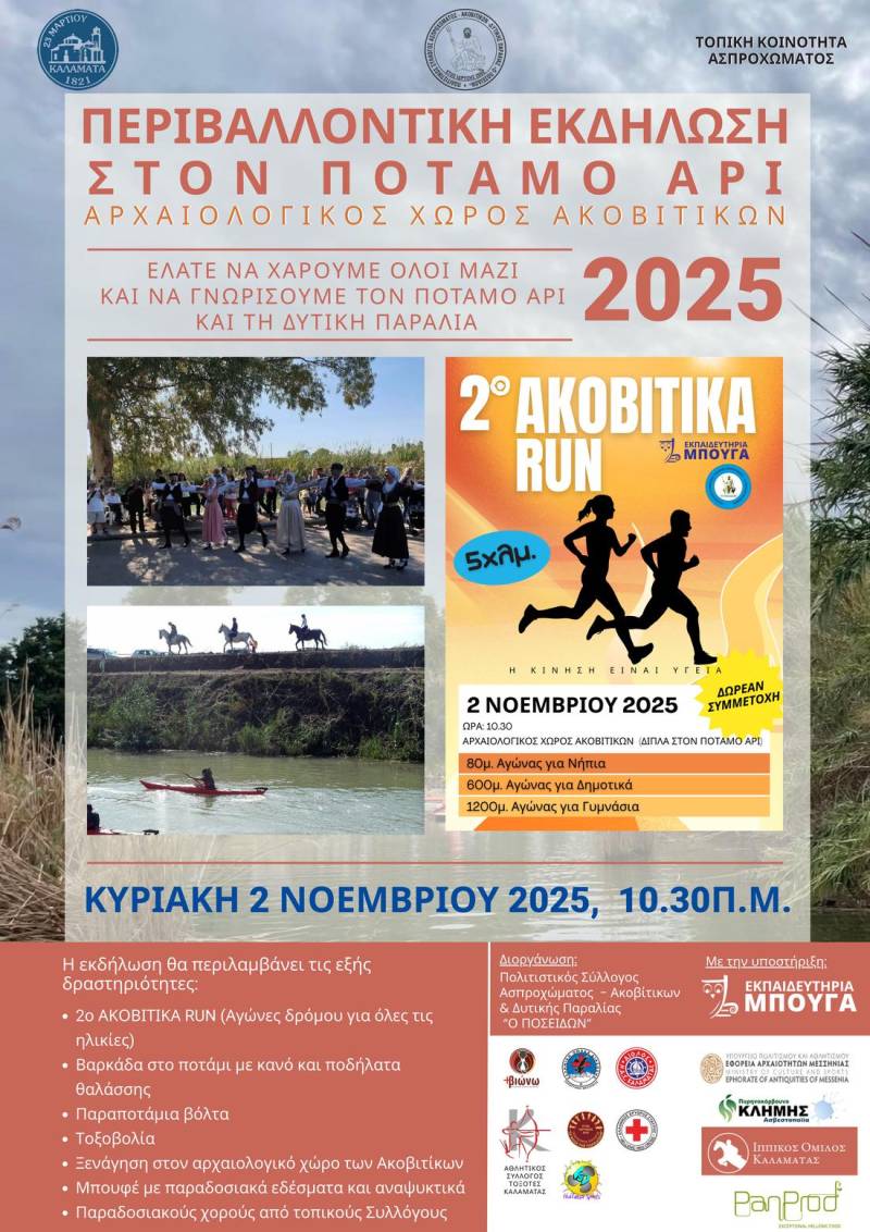 Το 2ο Ακοβίτικα Run έρχεται στις 2 Νοεμβρίου