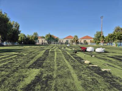 Εργασίες σε πυρετώδεις ρυθμούς στις αθλητικές εγκαταστάσεις της Καλαμάτας (φώτο)