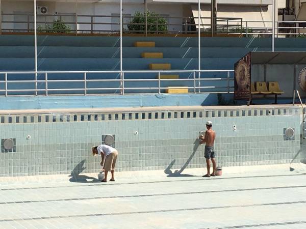 Εργασίες συντήρησης στο κολυμβητήριο Καλαμάτας