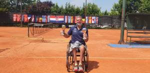 ΓΙΩΡΓΟΣ ΛΑΖΑΡΙΔΗΣ: Δυο πρωτιές σε τουρνουά τένις με αμαξίδιο στην Κροατία (φωτό)