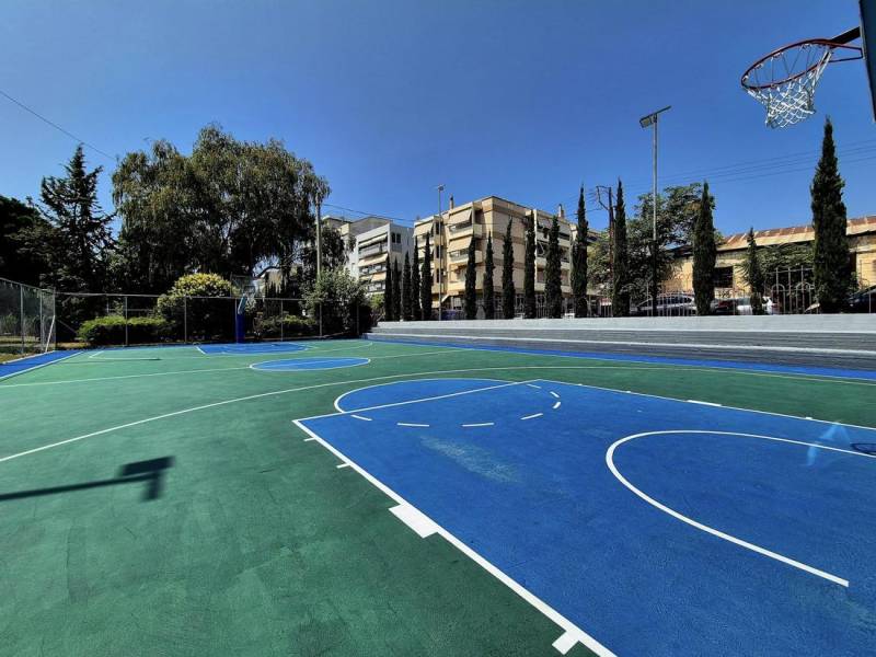 Ανανεωμένο το γήπεδο μπάσκετ στο Πάρκο του ΟΣΕ