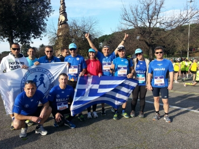 ΣΥΛΛΟΓΟΣ ΔΡΟΜΕΩΝ ΥΓΕΙΑΣ ΜΕΣΣΗΝΙΑΣ: Με 15 αθλητές &quot;έτρεξε&quot; στη Ρώμη