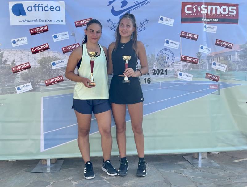 ΤΕΝΙΣ: Πρωταθλήτριες Μιχαλοπούλου και Παπακωνσταντίνου στο τουρνουά Ε3 στην Καλαμάτα (φωτό)