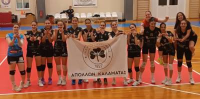 Πρωταθλήτριες Πελοποννήσου οι κορασίδες του Απόλλωνα Καλαμάτας