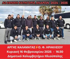 A2 ΠΟΛΟ ΑΝΔΡΩΝ: Γηπεδούχος στην… Ηλιούπολη τη Κυριακή με ΟΦΗ ο Αργης