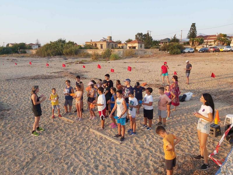 Καλοκαιρινά παιχνίδια στην παραλία της Αγίας Κυριακής από τον Αθλητικό Ομιλο Φιλιατρών