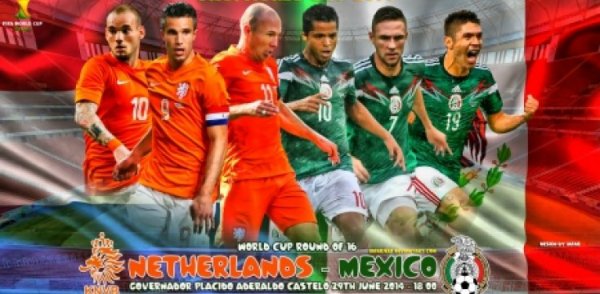 Με δραματικό τρόπο η Ολλανδία στους &quot;8&quot; 2-1 το Μεξικό