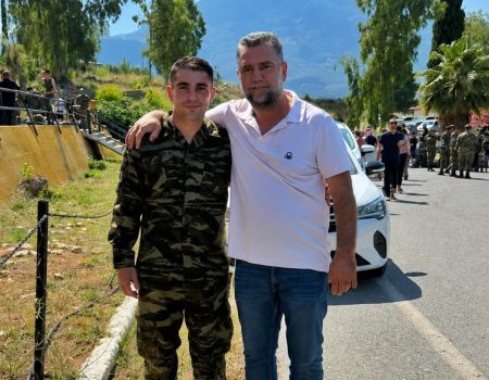 Στα «χακί» ο Πάρης Τσιγαρίδης – Ορκίστηκε στην Καλαμάτα ο ποδοσφαιριστής του Μιλτιάδη